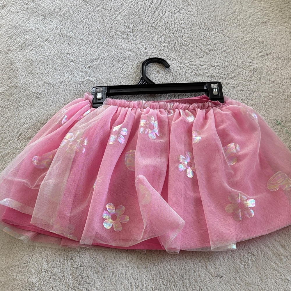 Pink Floral Kids Skirt